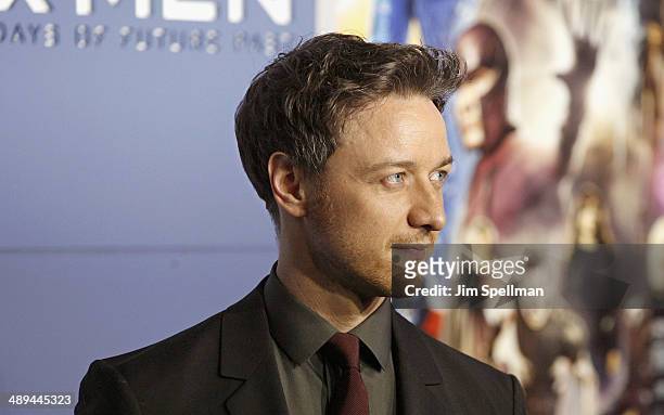 Actor James McAvoy attends the "X-Men: Days Of Future Past" World Premiere - Outside Arrivals at Jacob Javits Center on May 10, 2014 in New York City.
