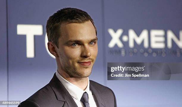 Actor Nicholas Hoult attends the "X-Men: Days Of Future Past" World Premiere - Outside Arrivals at Jacob Javits Center on May 10, 2014 in New York...