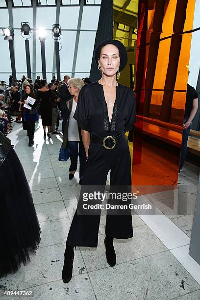 Audrey Marnay attends the Christopher Kane show during London Fashion Week Spring/Summer 2016 on September 21, 2015 in London, England.