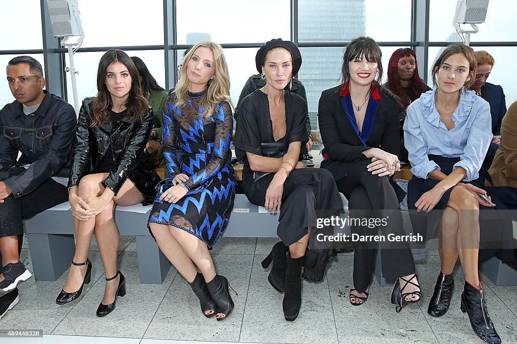 Front Row & Arrivals: Day 4 - LFW SS16