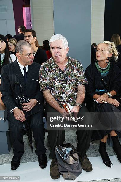 Tim Blanks attends the Christopher Kane show during London Fashion Week Spring/Summer 2016 on September 21, 2015 in London, England.