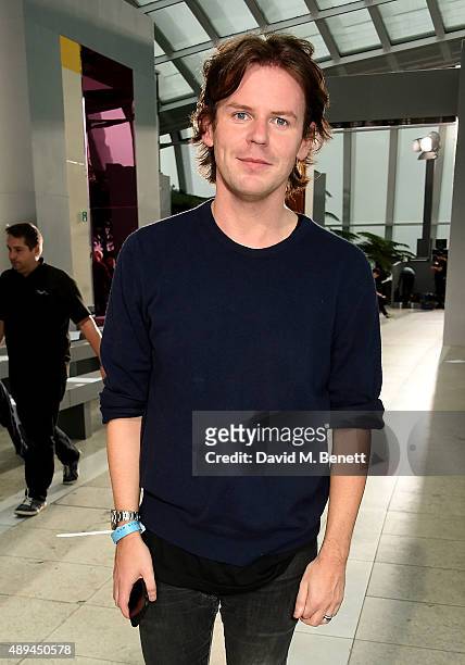Christopher Kane attends his show during London Fashion Week SS16 at Sky Garden on September 21, 2015 in London, England.