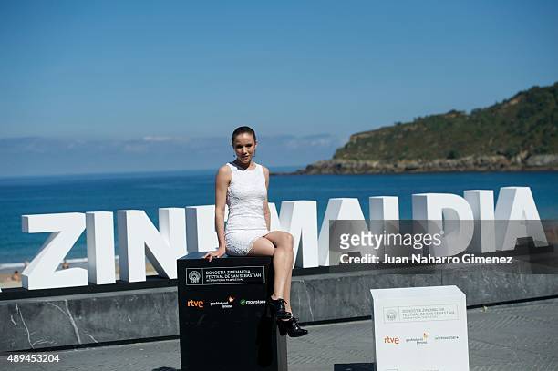Sofia Brito attends 'Eva No Duerme' photocall during 63rd San Sebastian Film Festival on September 21, 2015 in San Sebastian, Spain.