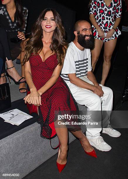 Romina Belluscio is seen attending Mercedes-Benz Fashion Week Madrid Spring/Summer 2015/16 at Ifema on September 21, 2015 in Madrid, Spain.