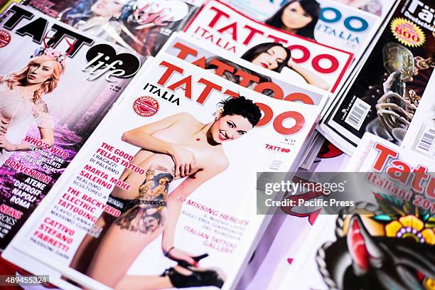 The 6th annual Italian Tattoo Artists Show 2015 at Palavela of Turin attracts more than 250 tattoo artists from all over Italy and three of the best...