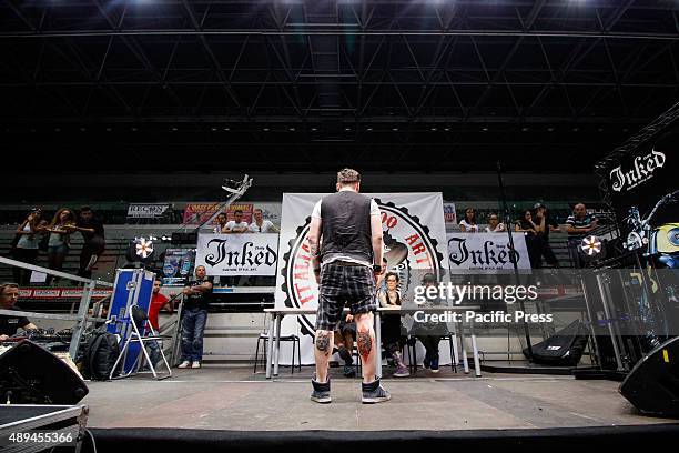 The 6th annual Italian Tattoo Artists Show 2015 at Palavela of Turin attracts more than 250 tattoo artists from all over Italy and three of the best...