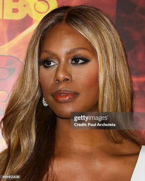 Actress Laverne Cox attends HBO's official 2015 Emmy After Party at The Plaza at the Pacific Design Center on September 20, 2015 in Los Angeles,...