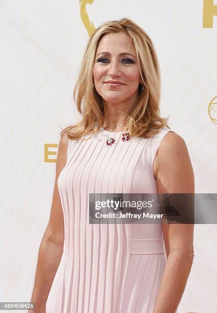 Actress Edie Falco attends the 67th Annual Primetime Emmy Awards at Microsoft Theater on September 20, 2015 in Los Angeles, California.