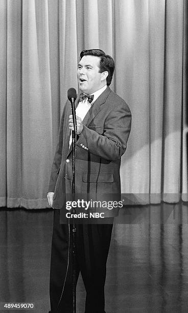 Pictured: Comedian Kevin Meaney performs on August 22, 1991 --