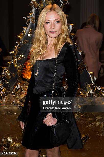Clara Paget attends the GILES show during London Fashion Week SS16 on September 21, 2015 in London, England.