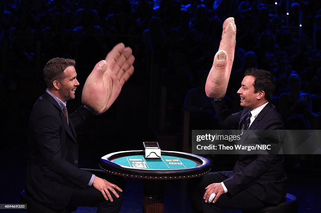 Ryan Reynolds Visits "The Tonight Show Starring Jimmy Fallon"