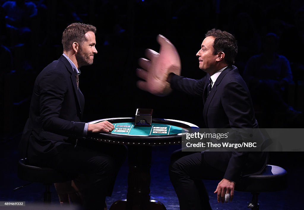 Ryan Reynolds Visits "The Tonight Show Starring Jimmy Fallon"