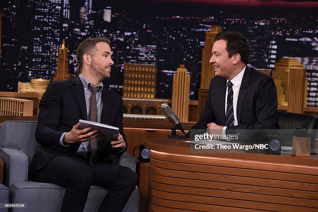 Ryan Reynolds Visits "The Tonight Show Starring Jimmy Fallon"