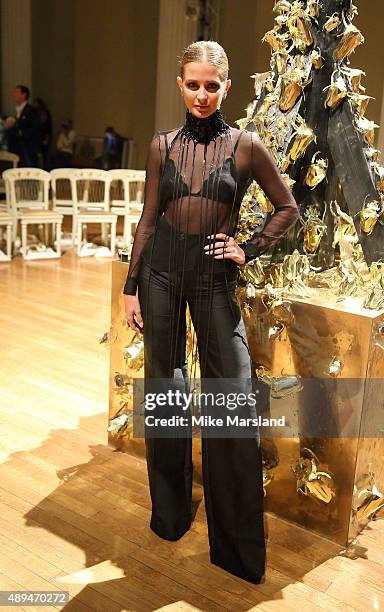 Millie Mackintosh attends the Giles show during London Fashion Week Spring/Summer 2016/17 on September 21, 2015 in London, England.