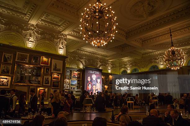 General view of the Business Of Fashion 500 Gala Dinner during London Fashion Week Spring/Summer 2016 on September 21, 2015 in London, England.
