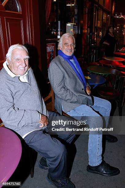 Actors Charles Gerard and Jean-Paul Belmondo attend the 'Trophees du Bien-Etre' by Beautysane : First Award Ceremony to Benefit 'Mimi Ullens...