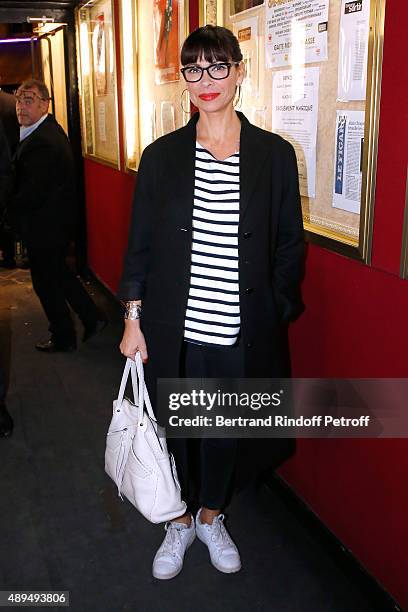 Actress Mathilda May attends the 'Trophees du Bien-Etre' by Beautysane : First Award Ceremony to Benefit 'Mimi Foundation'. Held at Theatre de la...
