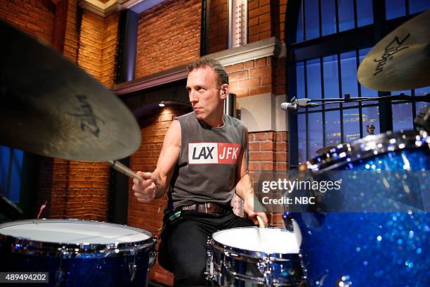 Episode 261 -- Pictured: Stephen Perkins, of Janes Addiction sits in with the 8G Band on September 21, 2015 --