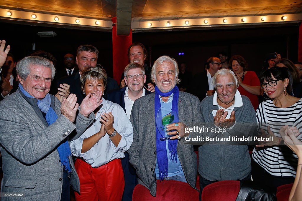 'Trophees Du Bien Etre' : Award Ceremony To Benefit 'Mimi Ullens' Fondation At Theatre de La Gaite Montparnasse In Paris