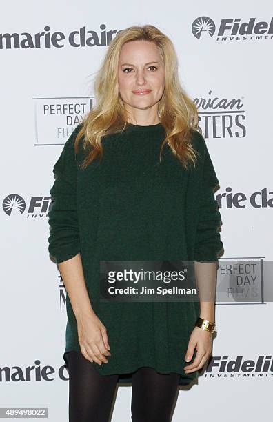 Model/actress Aimee Mullins attends the "American Masters: The Women's List" premiere at Hearst Tower on September 21, 2015 in New York City.