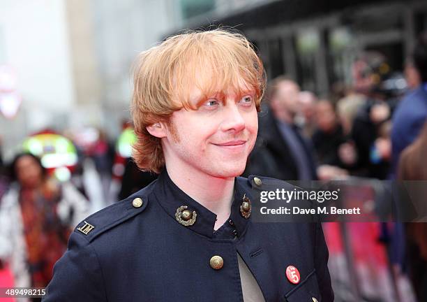 Rupert Grint attends the World Premiere of "Postman Pat" at Odeon West End on May 11, 2014 in London, England.