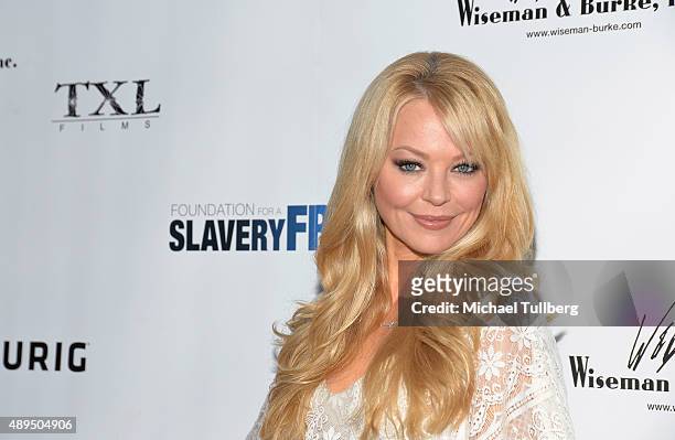 Actress Charlotte Ross attends The Human Rights Hero Awards presented by Marisol Nichols' Foundation for a Slavery Free World and Youth for Human...