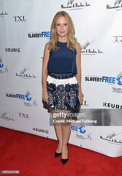 Actress Kelly Preston attends The Human Rights Hero Awards presented by Marisol Nichols' Foundation for a Slavery Free World and Youth for Human...