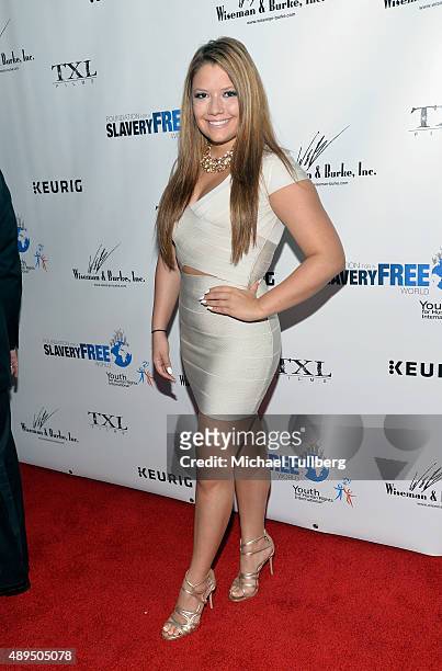 Breanna Rubio attends The Human Rights Hero Awards presented by Marisol Nichols' Foundation for a Slavery Free World and Youth for Human Rights...