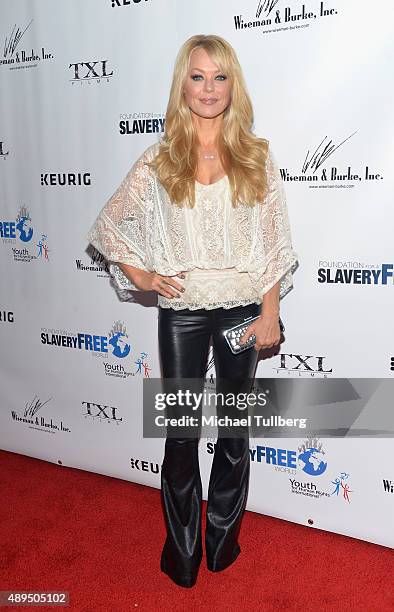 Actress Charlotte Ross attends The Human Rights Hero Awards presented by Marisol Nichols' Foundation for a Slavery Free World and Youth for Human...