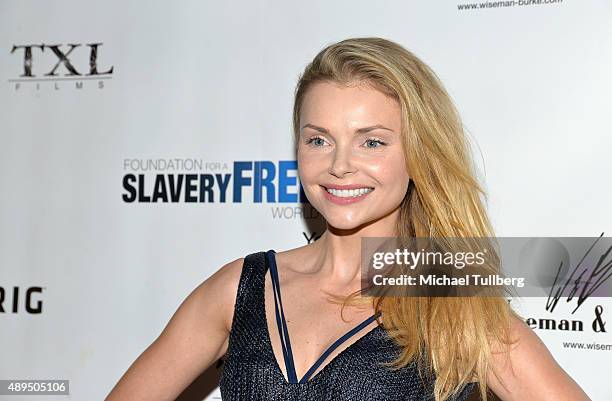 Actress Izabella Miko attends The Human Rights Hero Awards presented by Marisol Nichols' Foundation for a Slavery Free World and Youth for Human...