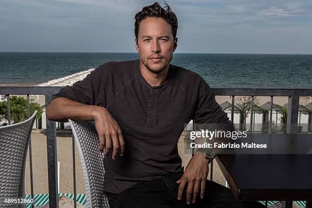 Director Cary Fukunaga is photographed for The Hollywood Reporter on September 5, 2015 in Venice, Italy.