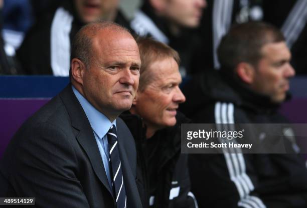 Pepe Mel manager of West Bromwich Albion looks on prior to the Barclays Premier League match between West Bromwich Albion and Stoke City at The...