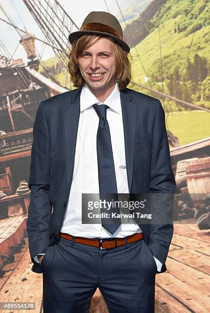 Bronson Webb attends the World Premiere of "Pan" at Odeon Leicester Square on September 20, 2015 in London, England.