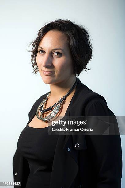 Director Senem Tuzen is photographed for Self Assignment on September 7, 2015 in Venice, Italy.