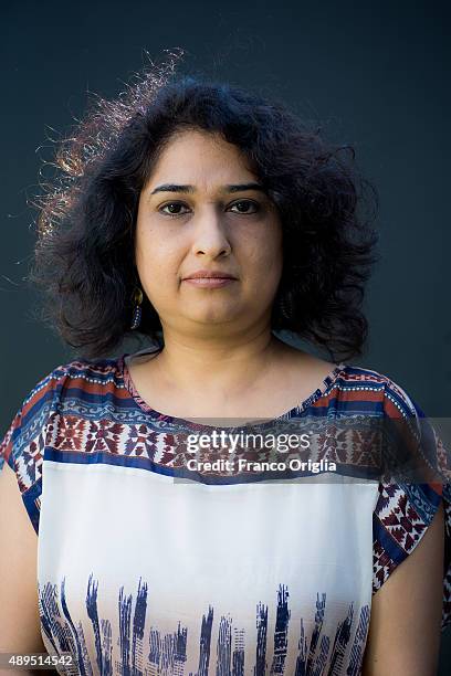Actress Ruchika Oberoi is photographed for Self Assignment on September 7, 2015 in Venice, Italy.