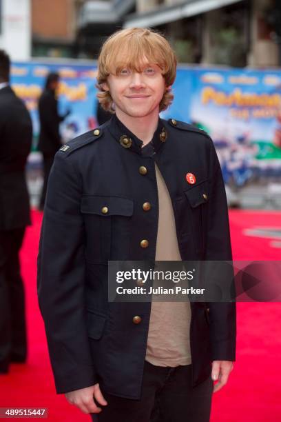 Rupert Grint attends the UK Premiere of "Postman Pat" at Odeon West End on May 11, 2014 in London, England.