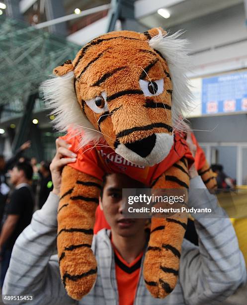 Persija Jakarta supporter during the international friendly match between Perija Jakarta and AFC Ajax on May 11, 2014 in Jakarta, Indonesia. AFC Ajax...