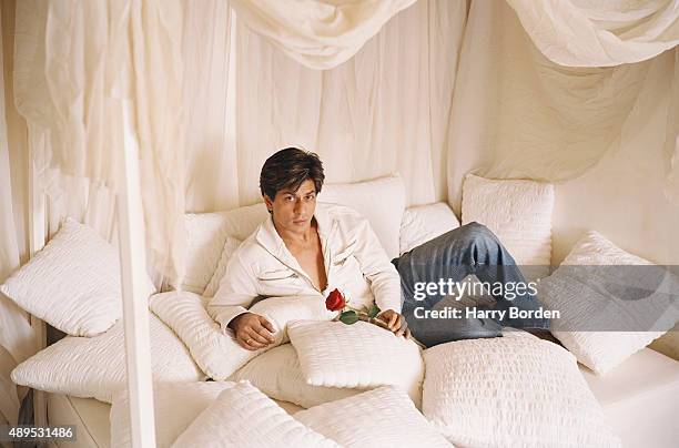 Actor Shah Rukh Khan is photographed for Time International on August 26, 2004 in London, England.