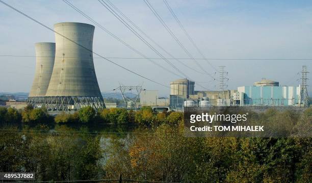This photo dated 01 November 2001 shows Three Mile Island Nuclear Generating Station site in Middletown, PA. The facility is on an island in the...