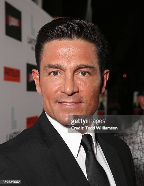 Fernando Colunga attends the Pantelion Films' "Ladrones" Los Angeles Premiere at the Archlight Theater on September 21, 2015 in Los Angeles,...