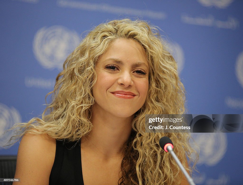Shakira Attends A Meeting Of The Minds: Investing In Early Childhood Development As The Foundation For Sustainable Development