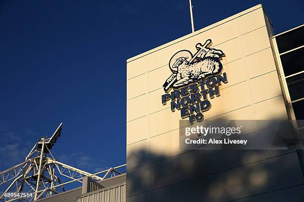 General view of Deepdale is seen prior to the Capital One Cup Third Round match between Preston North End and AFC Bournemouth at Deepdale on...