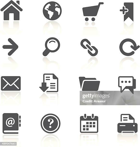 website icons - printer service stock illustrations