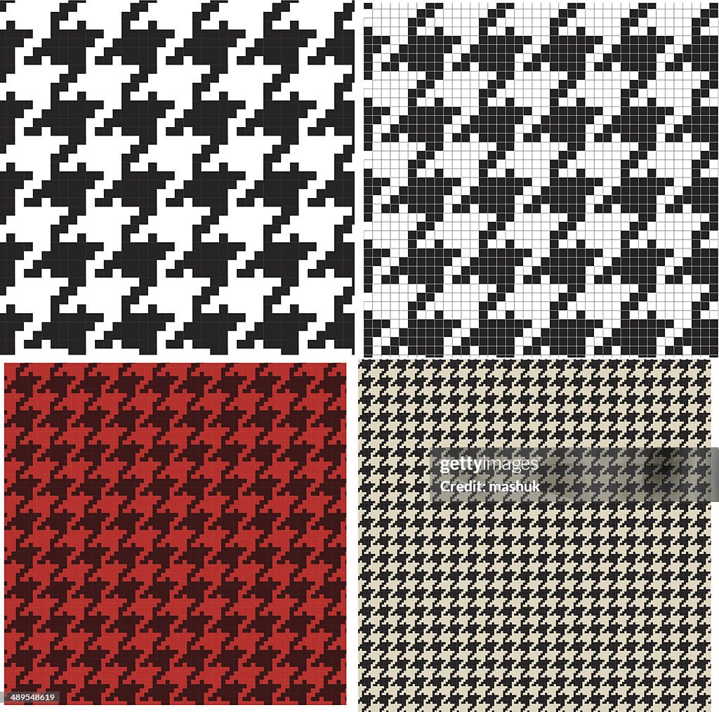 Houndstooth seamless pattern