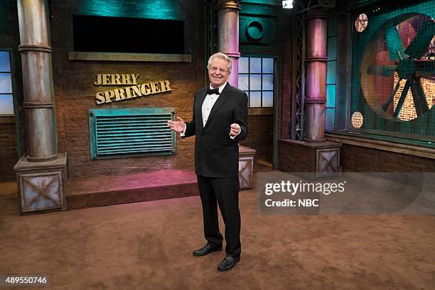 Season 25 -- Pictured: Jerry Springer, 25th Season Spectacular --