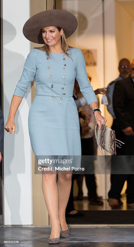 Queen Maxima Of The Netherlands Opens Visitor Center Netherlands Bank In Amsterdam
