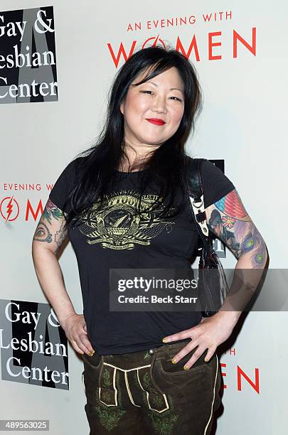 Comedian Margaret Cho arrives at The LA Gay & Lesbian Center's Annual "An Evening With Women" at The Beverly Hilton Hotel on May 10, 2014 in Beverly...