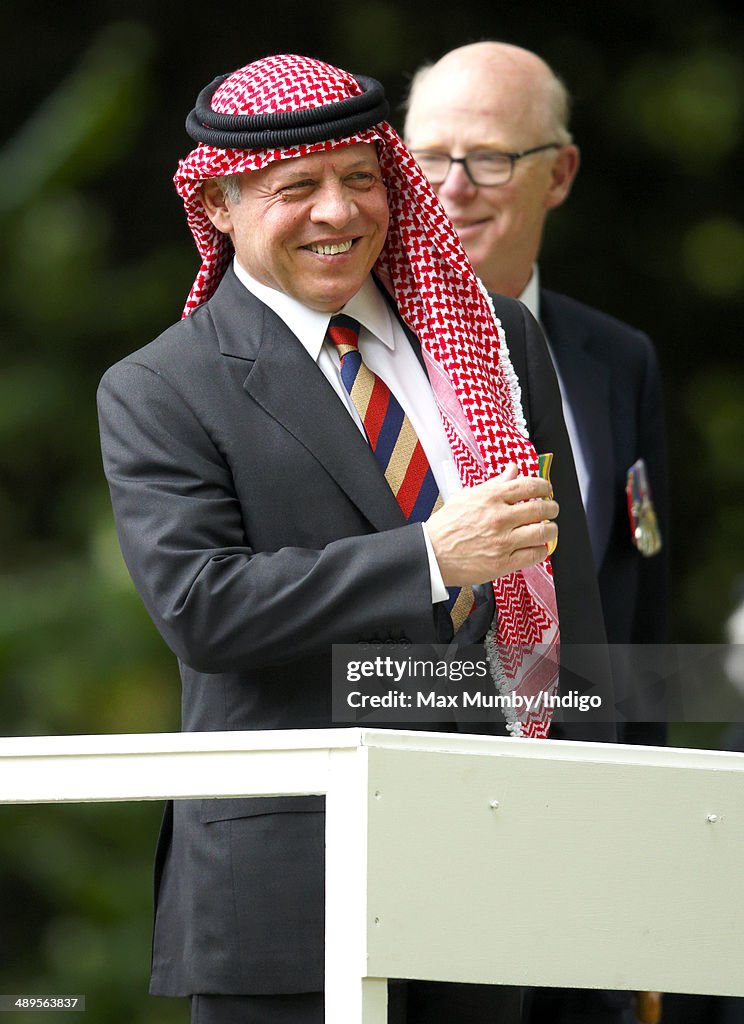 King Of Jordan Takes The Salute At The Combined Cavalry Old Comrades Association Parade