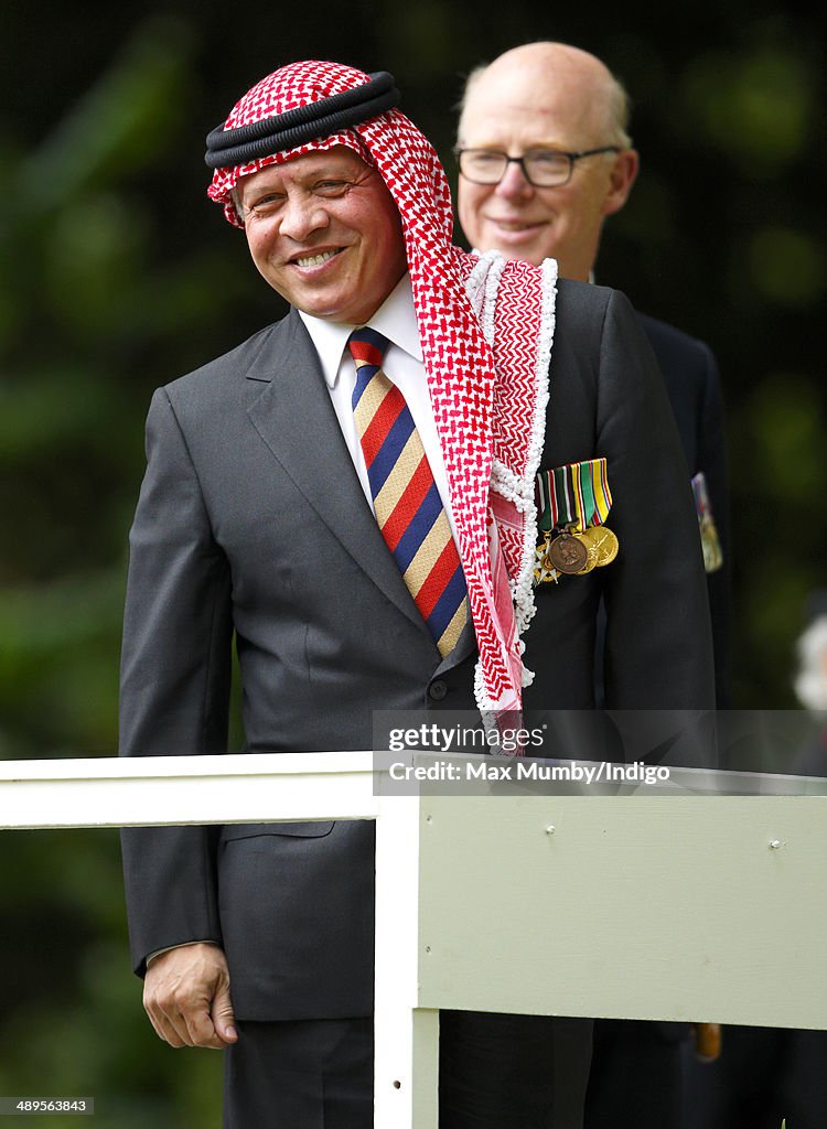 King Of Jordan Takes The Salute At The Combined Cavalry Old Comrades Association Parade