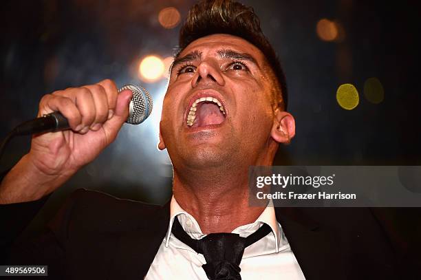 Opera Singer Michael Peer performs at Her Highness Princess Antonia Schaumburg-Lippe Birthday Party Hosted By Sue Wong at The Cedars Palace on...